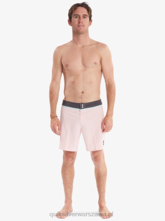mężczyźni Quiksilver solidne szorty z materiału snap 17 z recyklingu 4DBV1829 delikatny róż