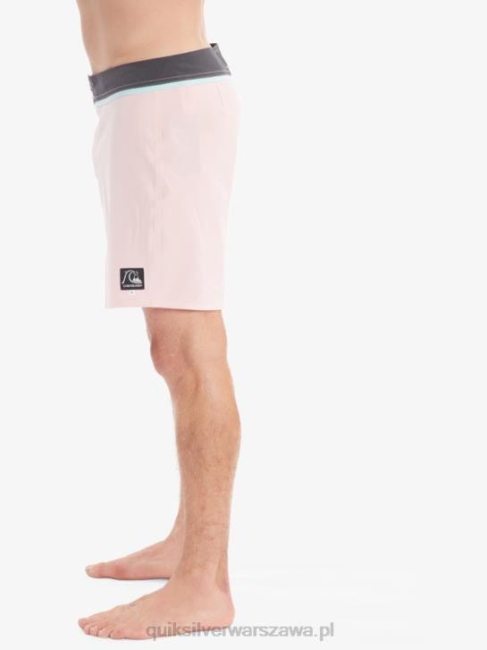 mężczyźni Quiksilver solidne szorty z materiału snap 17 z recyklingu 4DBV1829 delikatny róż
