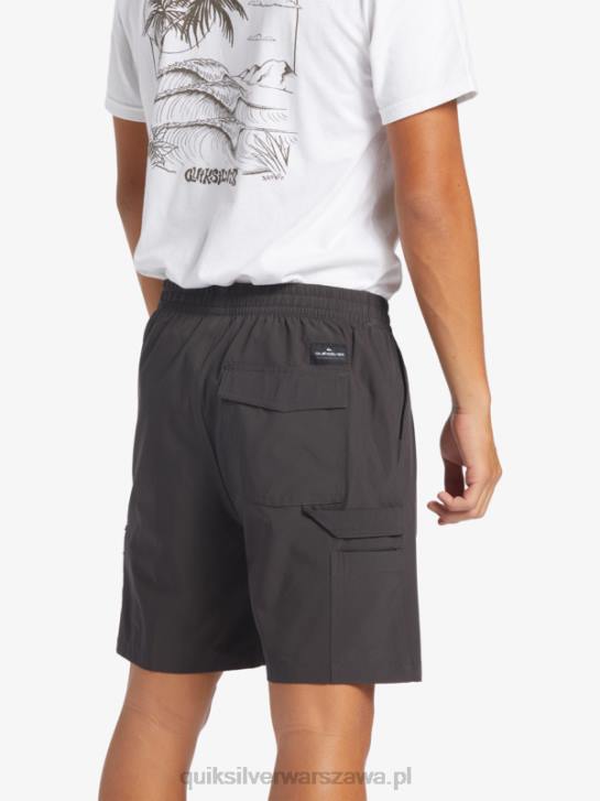 mężczyźni Quiksilver spodenki planszowe Taxer Cargo 18 Amphibian 4DBV251 asfalt