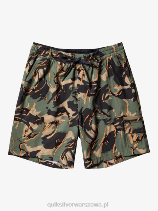 mężczyźni Quiksilver spodenki planszowe Taxer Cargo 18 Amphibian 4DBV252 kamuflaż - plaga