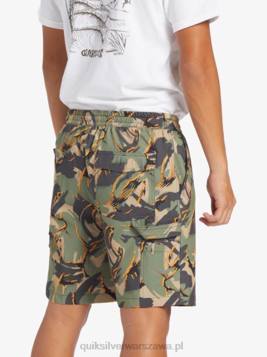 mężczyźni Quiksilver spodenki planszowe Taxer Cargo 18 Amphibian 4DBV252 kamuflaż - plaga