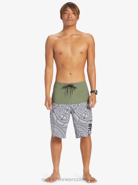 mężczyźni Quiksilver spodenki surfsilk inked 21 4DBV561 tymianek