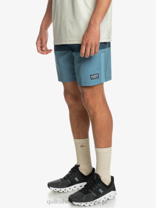 mężczyźni Quiksilver spodenki treningowe omni 17 ze stretchem 4DBV1690 prowincjonalny niebieski