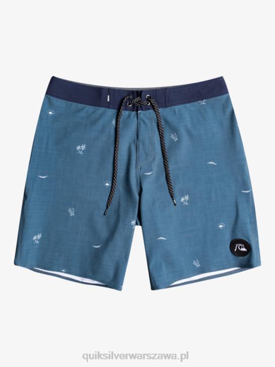 mężczyźni Quiksilver surfsilk rozmieścił 19 szortów 4DBV1811 insygnia niebieskie