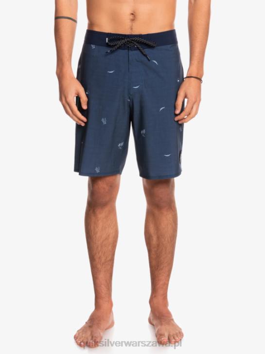 mężczyźni Quiksilver surfsilk rozmieścił 19 szortów 4DBV1811 insygnia niebieskie