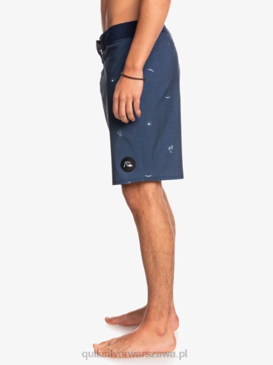 mężczyźni Quiksilver surfsilk rozmieścił 19 szortów 4DBV1811 insygnia niebieskie