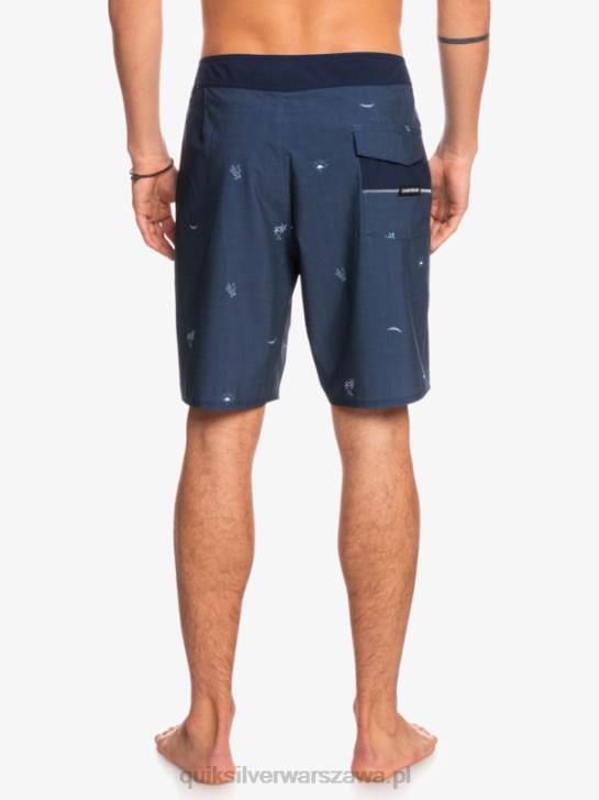 mężczyźni Quiksilver surfsilk rozmieścił 19 szortów 4DBV1811 insygnia niebieskie