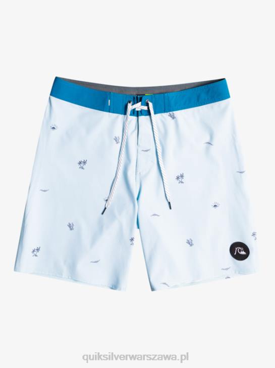 mężczyźni Quiksilver surfsilk rozmieścił 19 szortów 4DBV1812 niebiesko szary