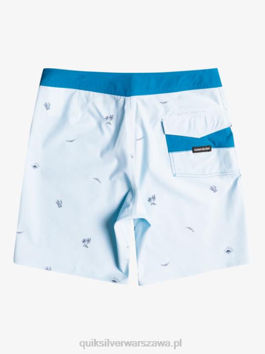 mężczyźni Quiksilver surfsilk rozmieścił 19 szortów 4DBV1812 niebiesko szary