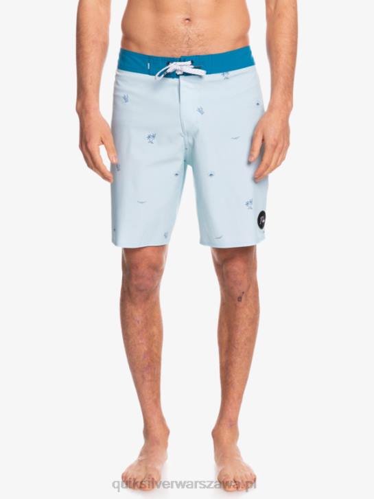 mężczyźni Quiksilver surfsilk rozmieścił 19 szortów 4DBV1812 niebiesko szary