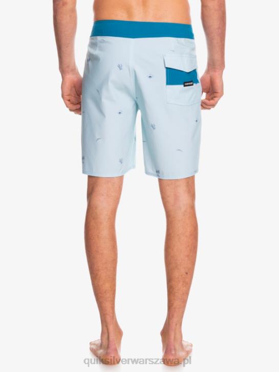 mężczyźni Quiksilver surfsilk rozmieścił 19 szortów 4DBV1812 niebiesko szary