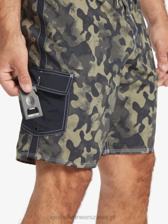 mężczyźni Quiksilver szorty Waterman Throwback Camo 19 4DBV535 czarny powrót do przeszłości