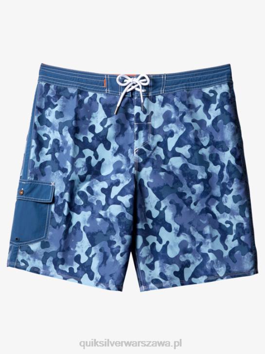 mężczyźni Quiksilver szorty Waterman Throwback Camo 19 4DBV536 chorąży niebieski powrót
