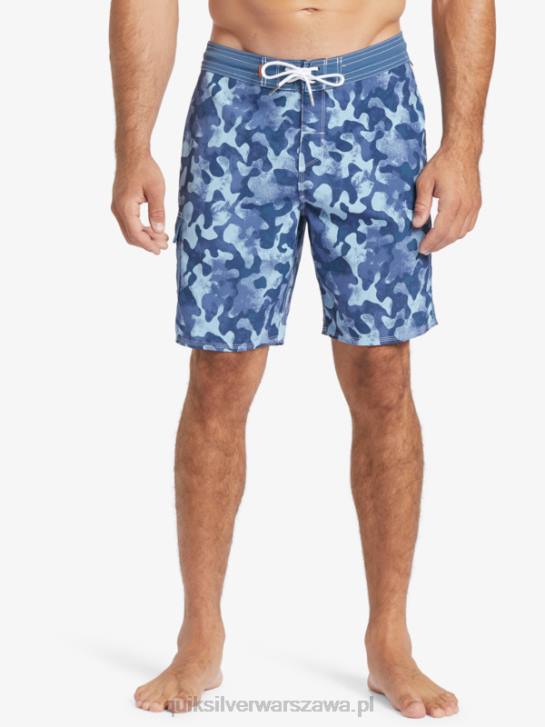 mężczyźni Quiksilver szorty Waterman Throwback Camo 19 4DBV536 chorąży niebieski powrót