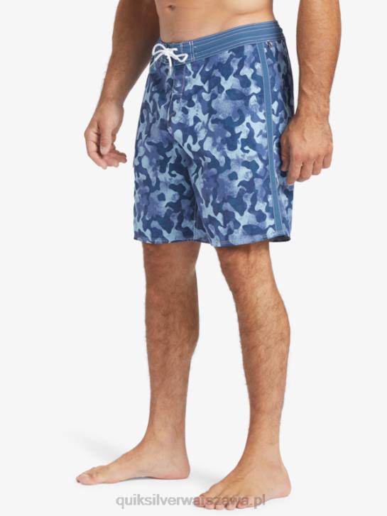 mężczyźni Quiksilver szorty Waterman Throwback Camo 19 4DBV536 chorąży niebieski powrót