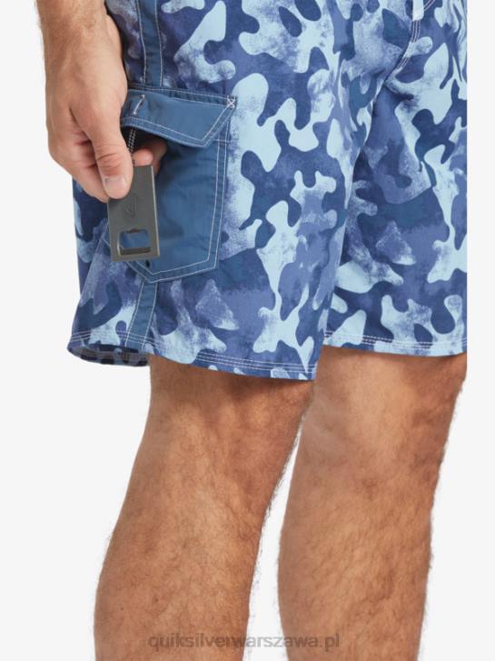 mężczyźni Quiksilver szorty Waterman Throwback Camo 19 4DBV536 chorąży niebieski powrót