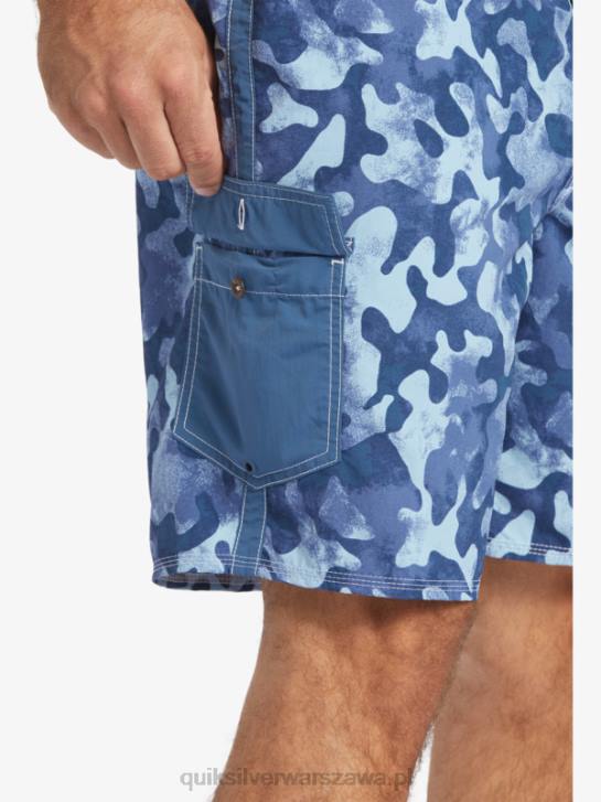 mężczyźni Quiksilver szorty Waterman Throwback Camo 19 4DBV536 chorąży niebieski powrót