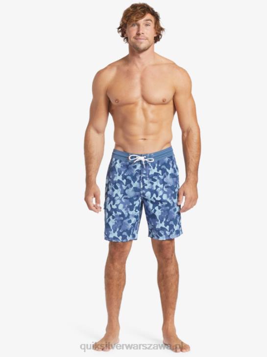 mężczyźni Quiksilver szorty Waterman Throwback Camo 19 4DBV536 chorąży niebieski powrót