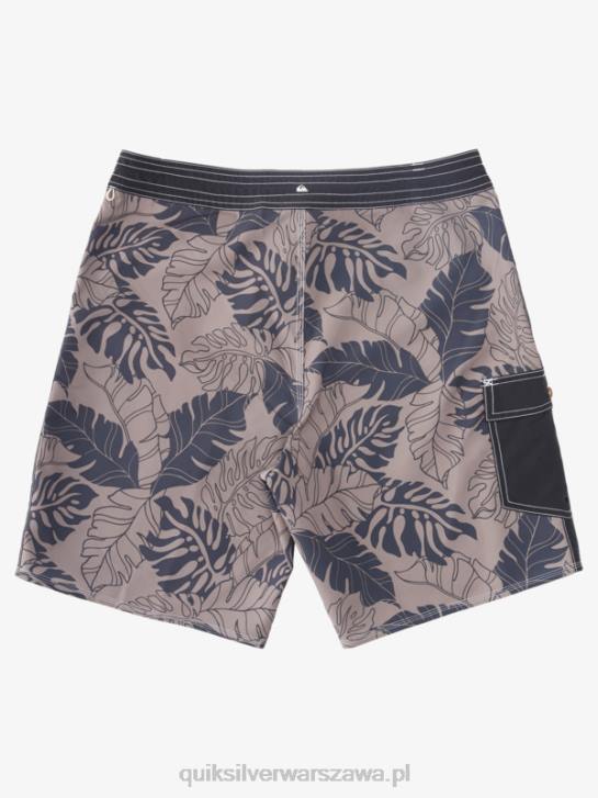 mężczyźni Quiksilver szorty na deskę Waterman Throwback Print 2 19 4DBV848 czarny powrót