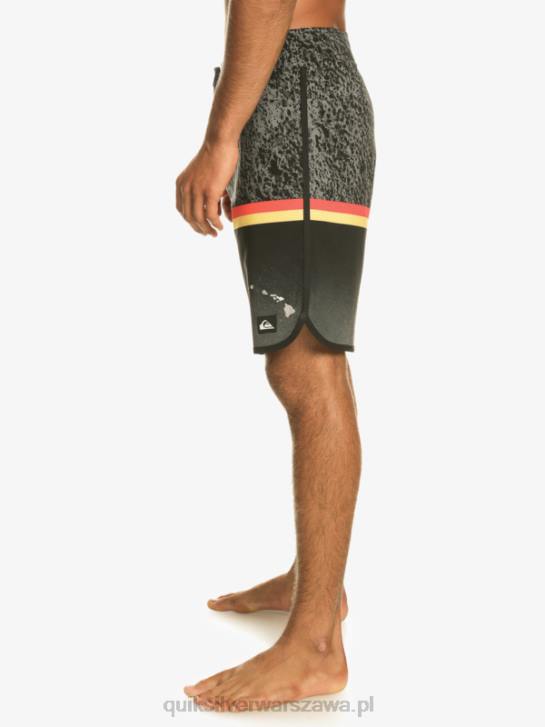 mężczyźni Quiksilver szorty surfsilk Division Scallop 19 4DBV1395 czarny