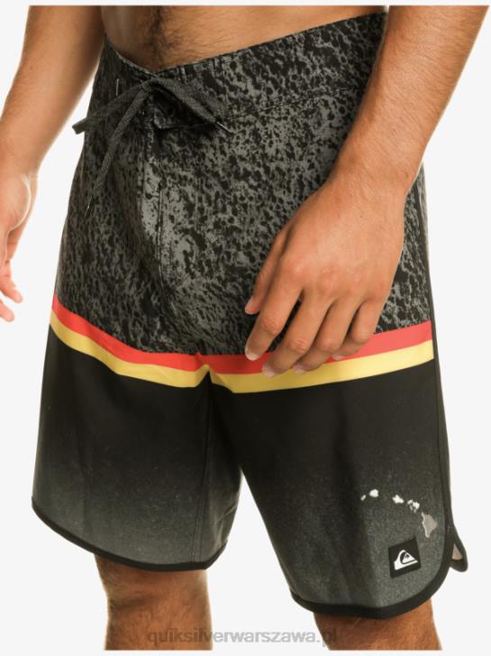 mężczyźni Quiksilver szorty surfsilk Division Scallop 19 4DBV1395 czarny