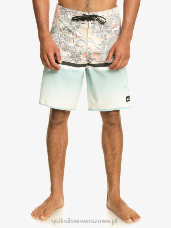 mężczyźni Quiksilver szorty surfsilk Division Scallop 19 4DBV1396 niebieskie niebo