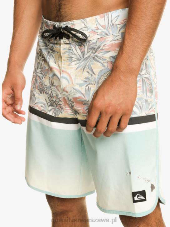 mężczyźni Quiksilver szorty surfsilk Division Scallop 19 4DBV1396 niebieskie niebo
