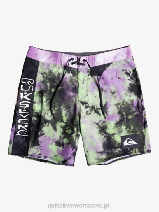 mężczyźni Quiksilver szorty surfsilk acid wash 18 4DBV1745 limonka jadeitowa