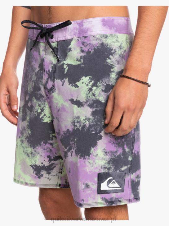 mężczyźni Quiksilver szorty surfsilk acid wash 18 4DBV1745 limonka jadeitowa