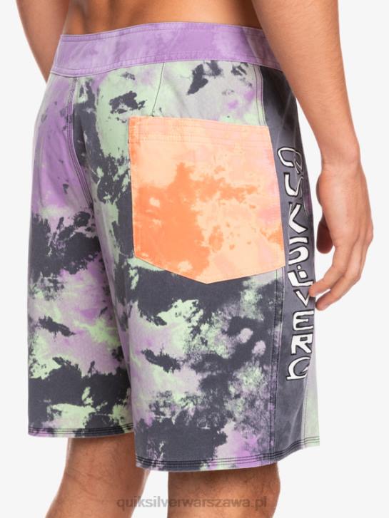 mężczyźni Quiksilver szorty surfsilk acid wash 18 4DBV1745 limonka jadeitowa