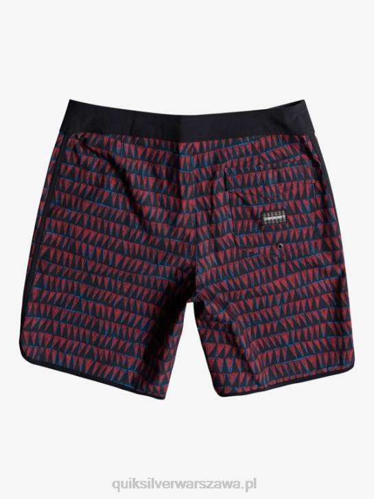 mężczyźni Quiksilver szorty surfsilk hawaii scallop 19 4DBV1322 wino rubinowe