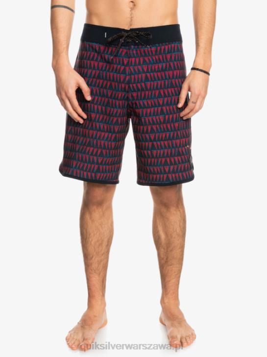 mężczyźni Quiksilver szorty surfsilk hawaii scallop 19 4DBV1322 wino rubinowe