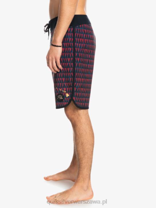mężczyźni Quiksilver szorty surfsilk hawaii scallop 19 4DBV1322 wino rubinowe