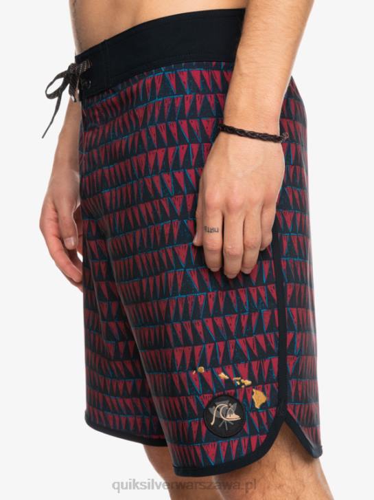 mężczyźni Quiksilver szorty surfsilk hawaii scallop 19 4DBV1322 wino rubinowe