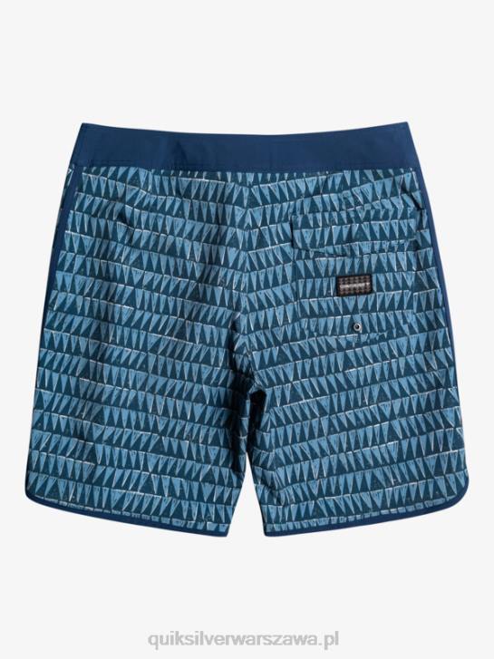 mężczyźni Quiksilver szorty surfsilk hawaii scallop 19 4DBV1323 prowincjonalny niebieski