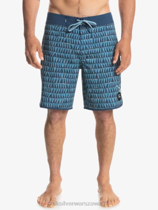 mężczyźni Quiksilver szorty surfsilk hawaii scallop 19 4DBV1323 prowincjonalny niebieski