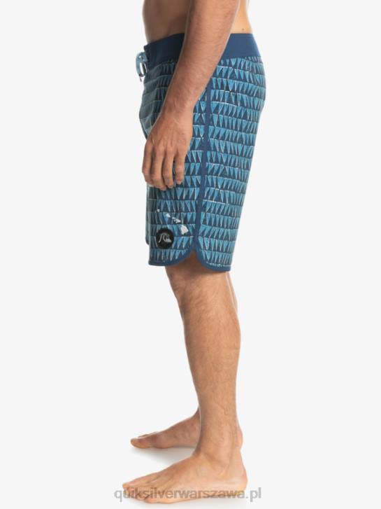 mężczyźni Quiksilver szorty surfsilk hawaii scallop 19 4DBV1323 prowincjonalny niebieski