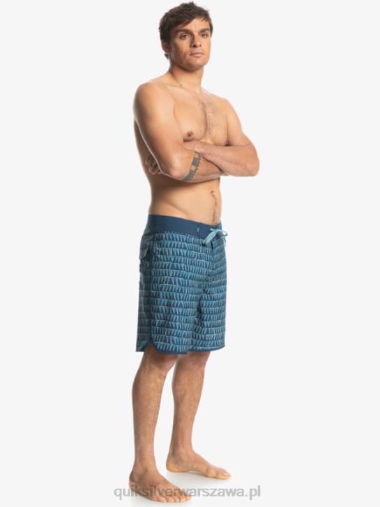 mężczyźni Quiksilver szorty surfsilk hawaii scallop 19 4DBV1323 prowincjonalny niebieski