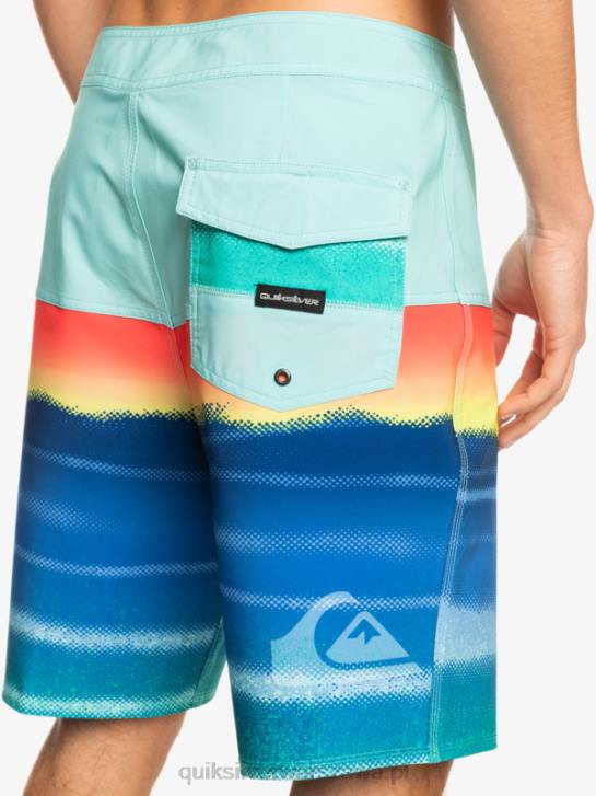 mężczyźni Quiksilver szorty surfsilk panel 20 4DBV1455 zielony basen