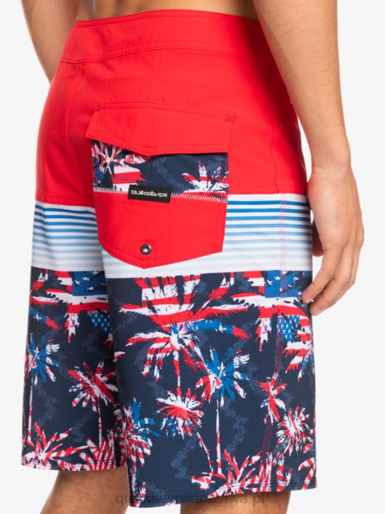 mężczyźni Quiksilver szorty surfsilk panel 20 4DBV1459 czerwone ryzyko