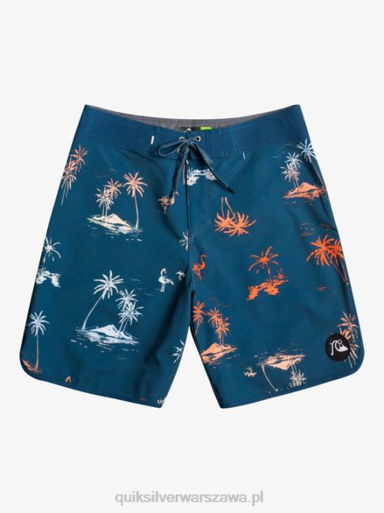 mężczyźni Quiksilver szorty surfsilk scallop 19 4DBV1492 niebieski majolikowy