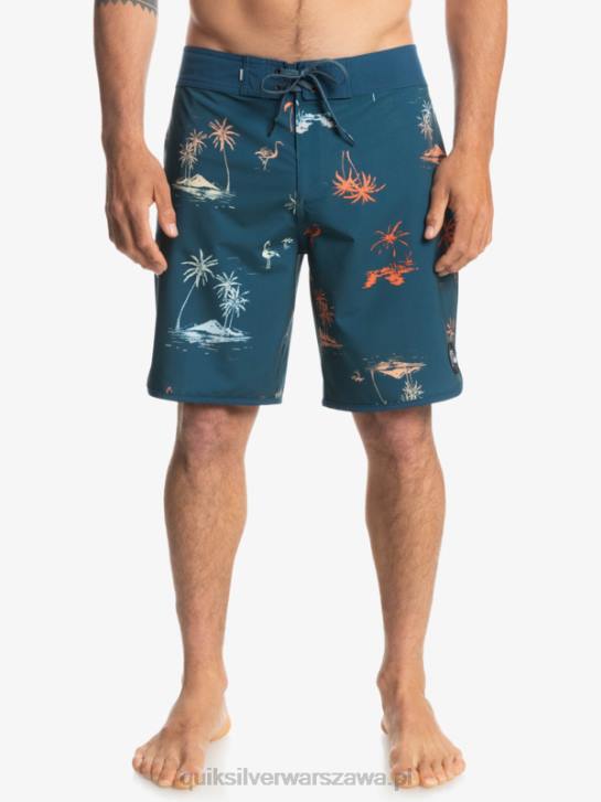 mężczyźni Quiksilver szorty surfsilk scallop 19 4DBV1492 niebieski majolikowy
