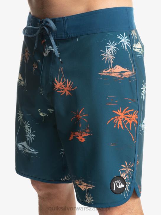 mężczyźni Quiksilver szorty surfsilk scallop 19 4DBV1492 niebieski majolikowy