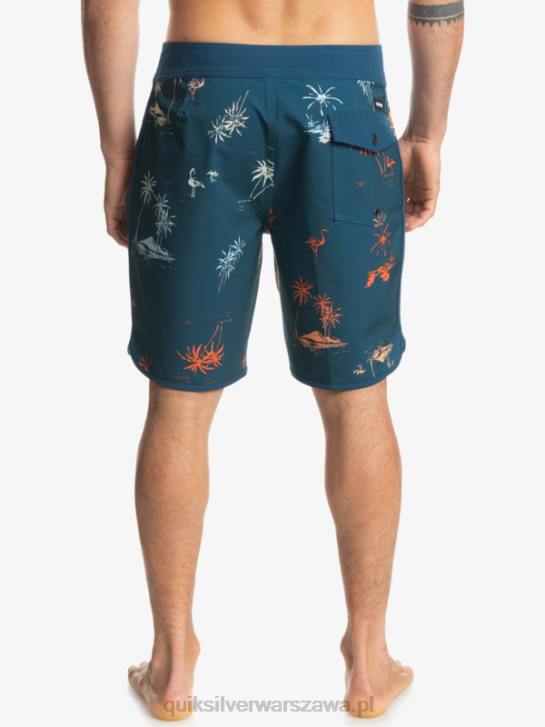 mężczyźni Quiksilver szorty surfsilk scallop 19 4DBV1492 niebieski majolikowy