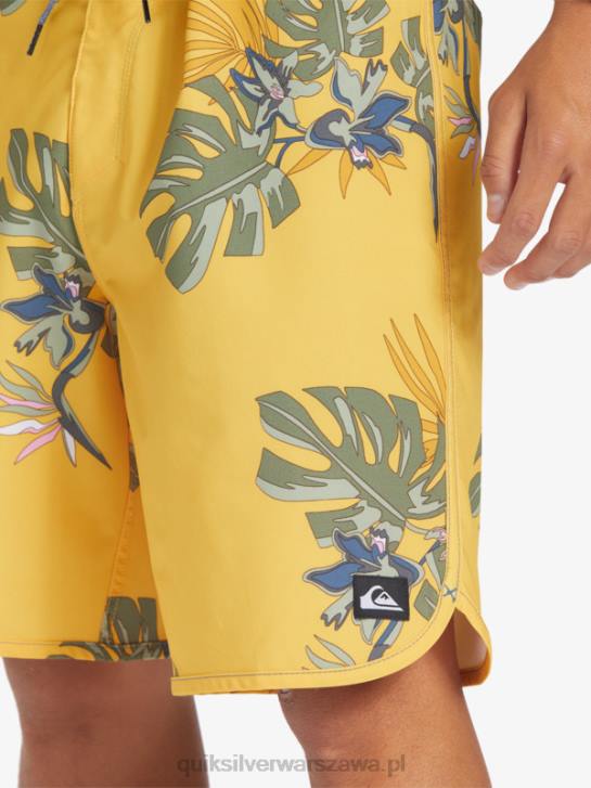 mężczyźni Quiksilver szorty surfsilk scallop 19 4DBV214 żółtko