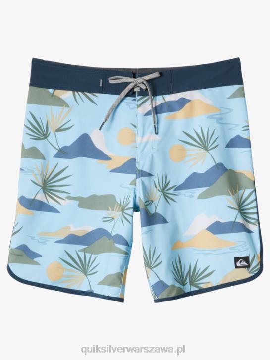 mężczyźni Quiksilver szorty surfsilk scallop 19 4DBV218 niebieskie niebo