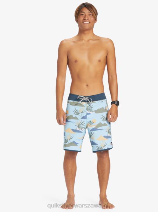 mężczyźni Quiksilver szorty surfsilk scallop 19 4DBV218 niebieskie niebo
