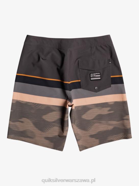 mężczyźni Quiksilver szorty surfsilk z wyblakłymi paskami 20 4DBV1603 liść winogronowy