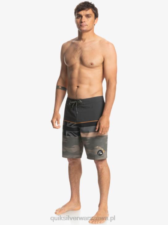 mężczyźni Quiksilver szorty surfsilk z wyblakłymi paskami 20 4DBV1603 liść winogronowy