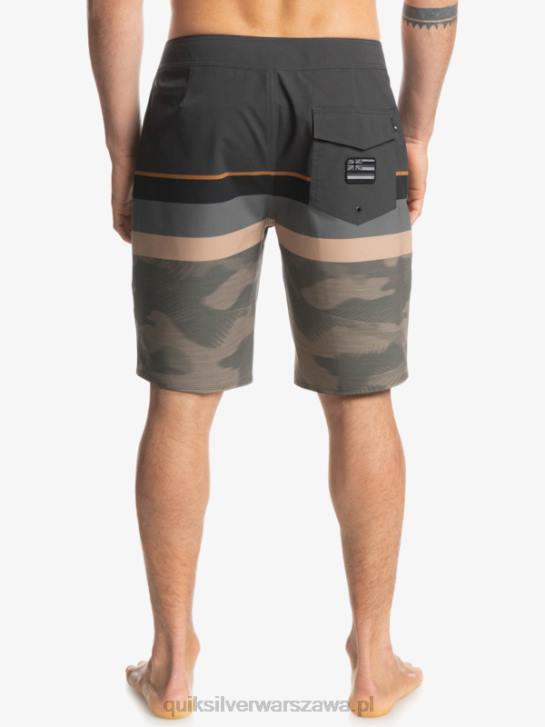 mężczyźni Quiksilver szorty surfsilk z wyblakłymi paskami 20 4DBV1603 liść winogronowy